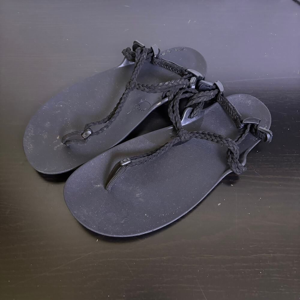 Xero Shoes Genesis Packable Sport Sandals Women's 9 Men's 8 Black strap Gorpcore - Picture 2 of 11